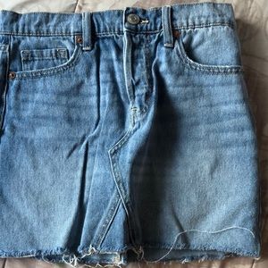 Aeropostale high rise jean skirt